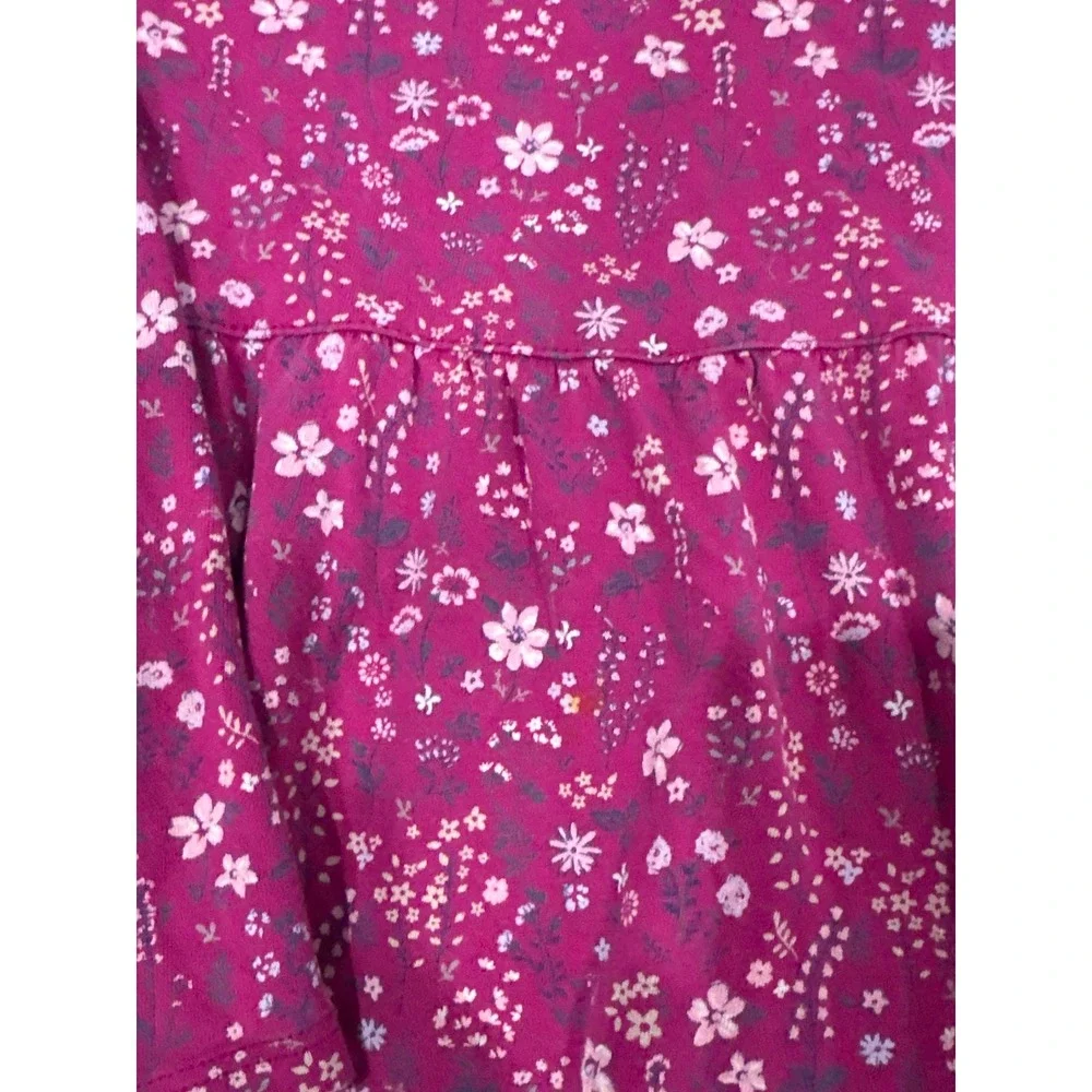 Lands End Gymboree‎ Girls 6/6x Pink Purple Blue Floral Denim 3pc Bundle